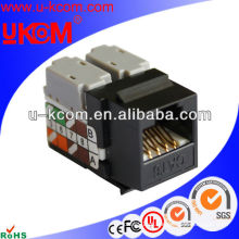 Melhor preço China atacado laranja cor cat6 RJ45 UTP 8p8c keystone jack